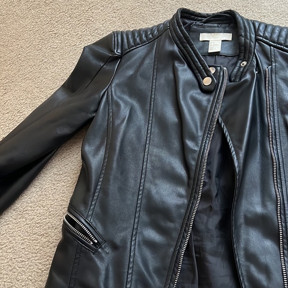 H&M leather jacket (polyester) - Picture 2 of 6
